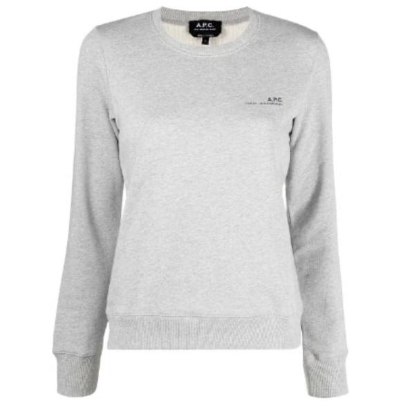 A.P.C Grey Logo Sweatshirt Size Large - Picture 1 of 1